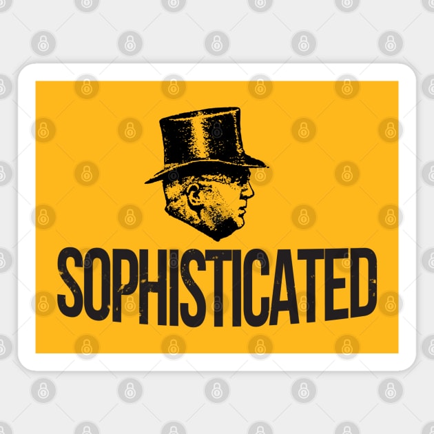 Sophisticated Top Hat Man Magnet by PopCycle